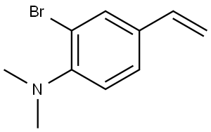 2-bromo-N,N-dimethyl-4-vinylaniline 结构式