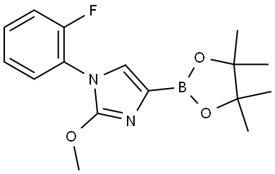 1-(2-fluorophenyl)-2-methoxy-4-(4,4,5,5-tetramethyl-1,3,2-dioxaborolan-2-yl)-1H-imidazole Structure