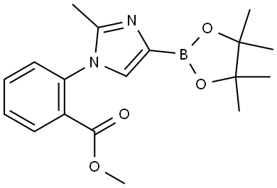 methyl 2-(2-methyl-4-(4,4,5,5-tetramethyl-1,3,2-dioxaborolan-2-yl)-1H-imidazol-1-yl)benzoate Structure