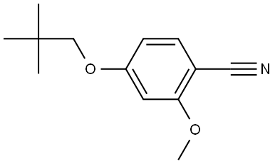 4-(2,2-Dimethylpropoxy)-2-methoxybenzonitrile Structure