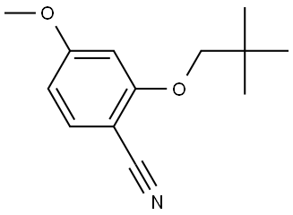 2-(2,2-Dimethylpropoxy)-4-methoxybenzonitrile Structure