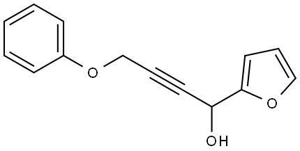 α-(3-Phenoxy-1-propyn-1-yl)-2-furanmethanol 结构式