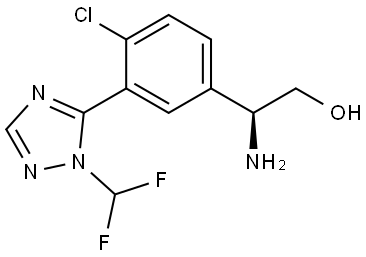 2306333-68-4 (S)-2-amino-2-(4-chloro-3-(1-(difluoromethyl)-1H-1,2,4-triazol-5-yl)phenyl)ethan-1-ol