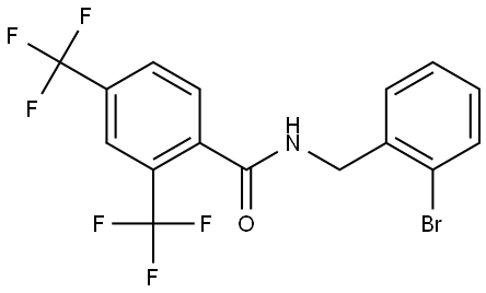 N-[(2-Bromophenyl)methyl]-2,4-bis(trifluoromethyl)benzamide Structure