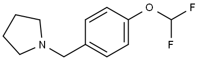 1-[[4-(Difluoromethoxy)phenyl]methyl]pyrrolidine Structure