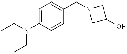 1-(4-(diethylamino)benzyl)azetidin-3-ol 结构式