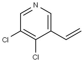 3,4-Dichloro-5-vinylpyridine,2322586-05-8,结构式