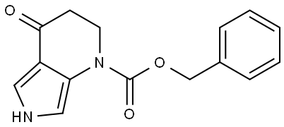 benzyl 4-oxo-2,3,4,6-tetrahydro-1H-pyrrolo[3,4-b]pyridine-1-carboxylate Structure