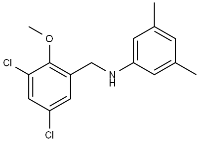 3,5-Dichloro-N-(3,5-dimethylphenyl)-2-methoxybenzenemethanamine 结构式