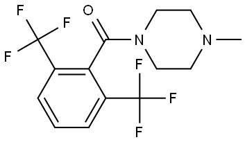(2,6-bis(trifluoromethyl)phenyl)(4-methylpiperazin-1-yl)methanone 结构式