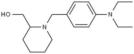 (1-(4-(diethylamino)benzyl)piperidin-2-yl)methanol Structure