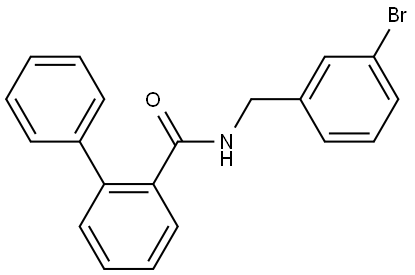 N-[(3-Bromophenyl)methyl][1,1'-biphenyl]-2-carboxamide Structure