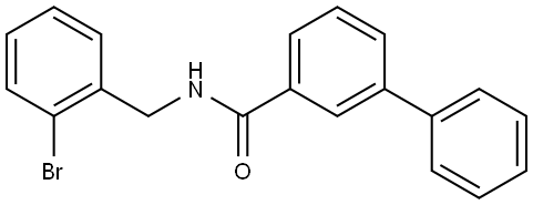 N-[(2-Bromophenyl)methyl][1,1'-biphenyl]-3-carboxamide Structure