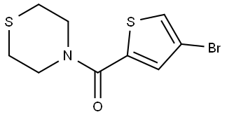 (4-bromothiophen-2-yl)(thiomorpholino)methanone Structure