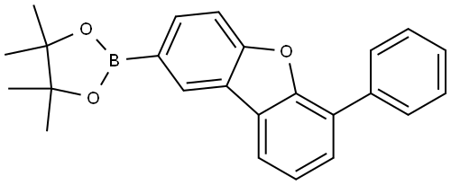 Dibenzofuran, 6-phenyl-2-(4,4,5,5-tetramethyl-1,3,2-dioxaborolan-2-yl)- Structure