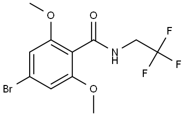 Benzamide, 4-bromo-2,6-dimethoxy-N-(2,2,2-trifluoroethyl)- Structure