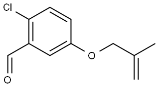 2-chloro-5-((2-methylallyl)oxy)benzaldehyde Structure