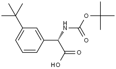 (S)-2-((tert-Butoxycarbonyl)amino)-2-(3-(tert-butyl)phenyl)acetic acid Structure