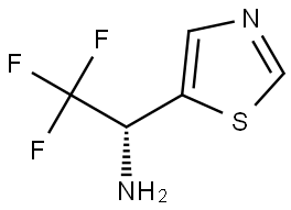 (αR)-α-(Trifluoromethyl)-5-thiazolemethanamine Structure