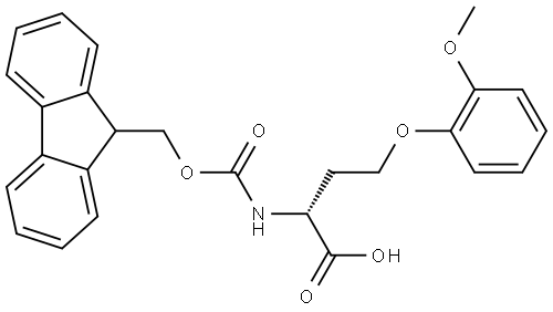 N-Fmoc-O-(2-methoxyphenyl)-D-homoserine Structure