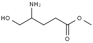 Pentanoic acid, 4-amino-5-hydroxy-, methyl ester Structure