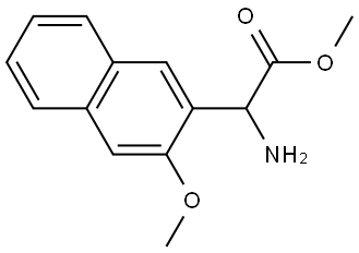 METHYL 2-AMINO-2-(3-METHOXYNAPHTHALEN-2-YL)ACETATE Structure