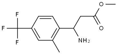 METHYL 3-AMINO-3-[2-METHYL-4-(TRIFLUOROMETHYL)PHENYL]PROPANOATE Struktur