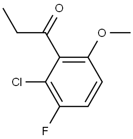 1-(2-Chloro-3-fluoro-6-methoxyphenyl)-1-propanone 结构式