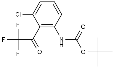Tert-butyl (3-chloro-2-(2,2,2-trifluoroacetyl)phenyl)carbamate Structure