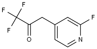 1,1,1-Trifluoro-3-(2-fluoropyridin-4-yl)propan-2-one 结构式