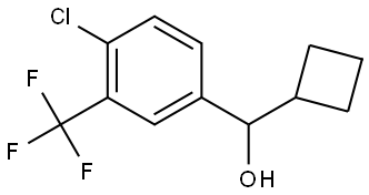 4-Chloro-α-cyclobutyl-3-(trifluoromethyl)benzenemethanol Structure