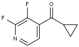 Cyclopropyl(2,3-difluoro-4-pyridinyl)methanone 结构式