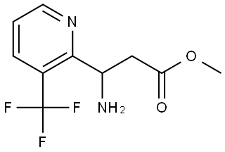 METHYL 3-AMINO-3-[3-(TRIFLUOROMETHYL)PYRIDIN-2-YL]PROPANOATE,2353477-05-9,结构式