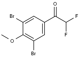 1-(3,5-dibromo-4-methoxyphenyl)-2,2-difluoroethanone Structure