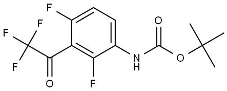 Tert-butyl (2,4-difluoro-3-(2,2,2-trifluoroacetyl)phenyl)carbamate Structure