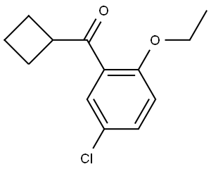 (5-Chloro-2-ethoxyphenyl)cyclobutylmethanone 结构式