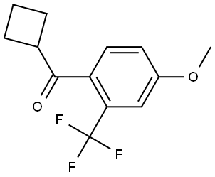 Cyclobutyl[4-methoxy-2-(trifluoromethyl)phenyl]methanone Struktur