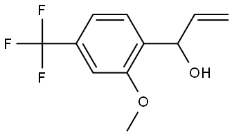 α-Ethenyl-2-methoxy-4-(trifluoromethyl)benzenemethanol,2353943-27-6,结构式