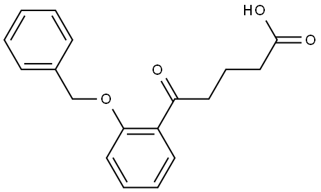 δ-Oxo-2-(phenylmethoxy)benzenepentanoic acid Structure