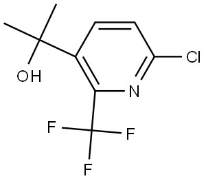 6-Chloro-α,α-dimethyl-2-(trifluoromethyl)-3-pyridinemethanol Structure