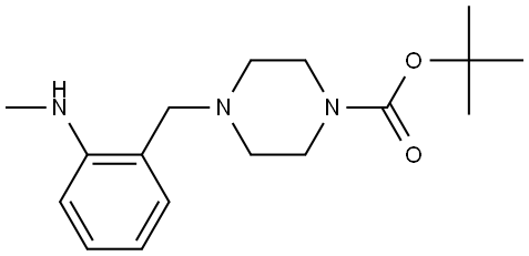 tert-butyl 4-(2-(methylamino)benzyl)piperazine-1-carboxylate,2354060-29-8,结构式