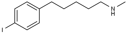 5-(4-iodophenyl)-N-methylpentan-1-amine 结构式