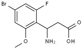 β-Amino-4-bromo-2-fluoro-6-methoxybenzenepropanoic acid Structure