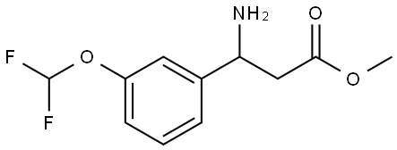 METHYL 3-AMINO-3-[3-(DIFLUOROMETHOXY)PHENYL]PROPANOATE,2354085-87-1,结构式