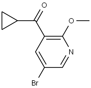 (5-Bromo-2-methoxy-3-pyridinyl)cyclopropylmethanone,2354203-50-0,结构式