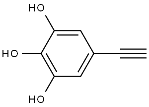 1,2,3-Benzenetriol, 5-ethynyl- Structure