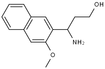 3-AMINO-3-(3-METHOXYNAPHTHALEN-2-YL)PROPAN-1-OL,2354353-47-0,结构式