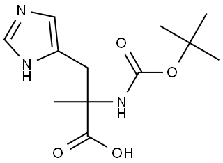 2-((tert-butoxycarbonyl)amino)-3-(1H-imidazol-4-yl)-2-methylpropanoic acid,2356496-20-1,结构式