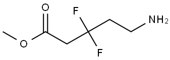 5-氨基-3,3-二氟戊酸甲酯 结构式