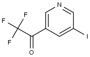 2,2,2-Trifluoro-1-(5-iodopyridin-3-yl)ethanone Structure